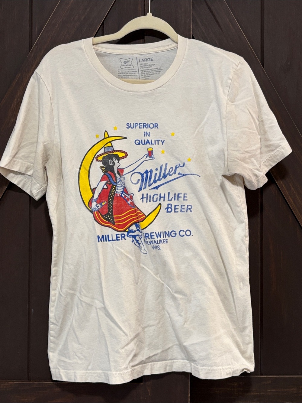 Miller High Life White Graphic Tee - Men’s Short Sleeve